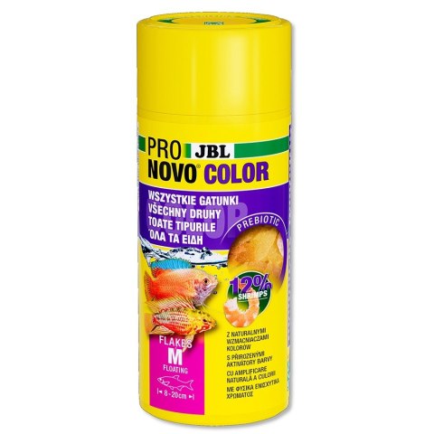JBL Pronovo Color Flakes M 250ml - pokarm w płatkach wzmacniający kolory ryb JBL