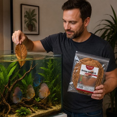 Kruger Meier Shrimp Leaves XL - liście ketapangu 15 sztuk Kruger Meier