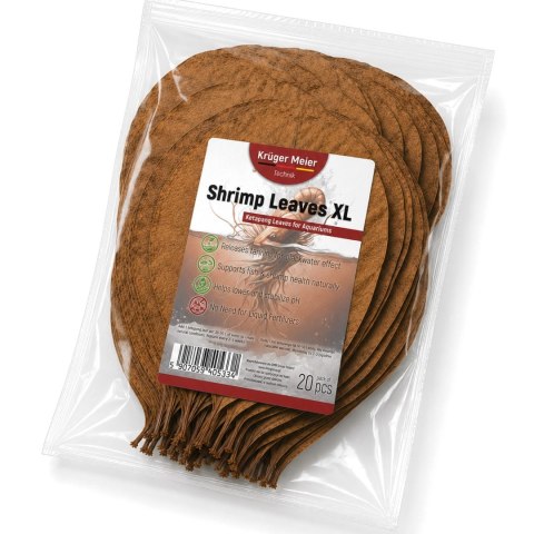 Kruger Meier Shrimp Leaves XL - liście ketapangu 20 sztuk Kruger Meier