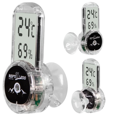 Repti-Zoo 4-sides Thermometer Hygrometer - termometr i higrometr LCD Repti-Zoo