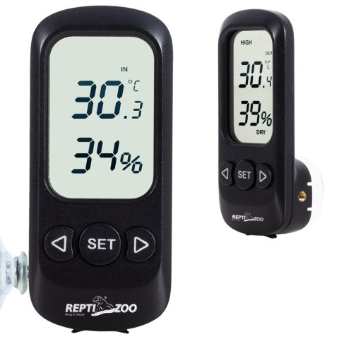 Repti-Zoo Digital Alarm Thermometer Hygrometer - termometr i higrometr LCD Repti-Zoo