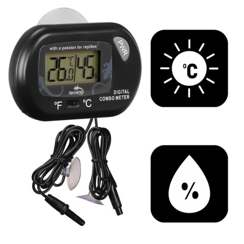 Terrario Rotom Digital Thermometer Hygrometer - termometr i higrometr Terrario