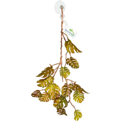 Terrario - Sztuczna Roślina do Terrarium - Wisząca Monstera 70 cm Terrario