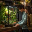 Terrario - Sztuczna Roślina do Terrarium - Wiszący Bluszcz 80 cm Terrario