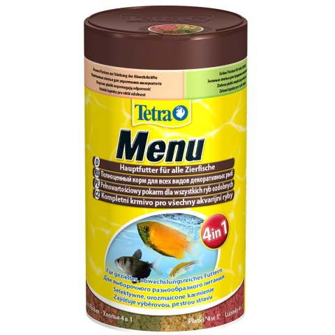 Tetra Menu 250ml - mix 4 pokarmów dla ryb Tetra