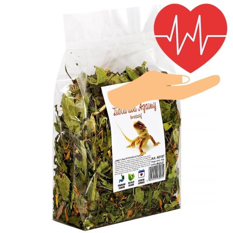 Alegia - zioła z larwą mącznika dla Agamy Brodatej 80g Alegia