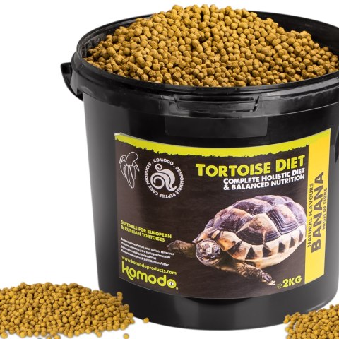 Komodo Tortoise Diet Banana 2kg - pokarm dla żółwi Komodo