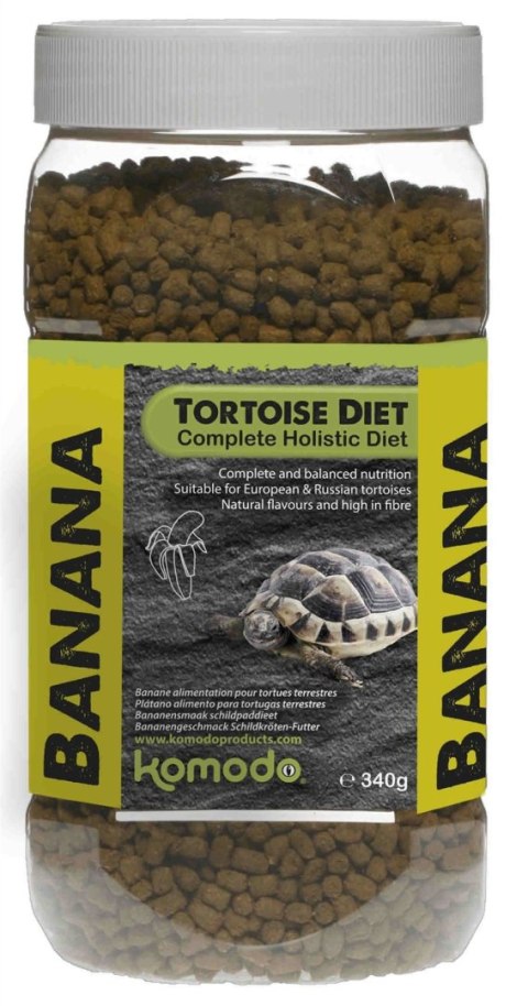 Komodo Tortoise Diet Banana 340g - pokarm dla żółwi Komodo