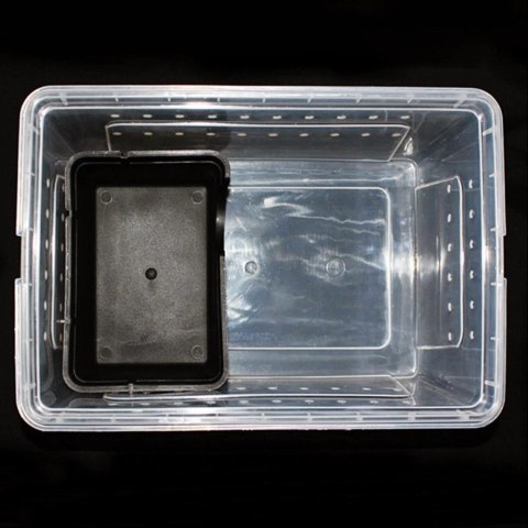 Terrario CubeCave - jaskinia miska na wodę i pokarm 17x12x7cm Terrario
