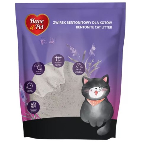 Have a Pet Żwirek Bentonitowy dla kotów o zapachu Lawendy 5kg Aquael
