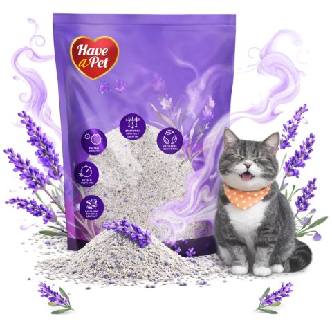 Have a Pet Żwirek Bentonitowy dla kotów o zapachu Lawendy 5kg Aquael