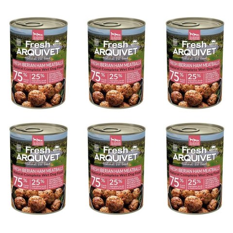 Arquivet Fresh klopsiki z szynką iberyjską, słodkimi ziemniakami i brokułami 6x400g