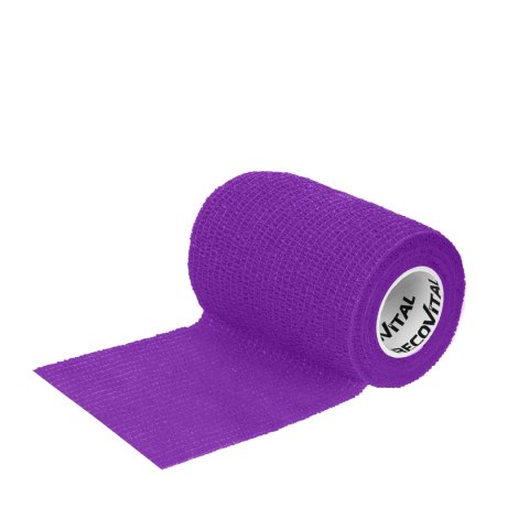 Bandaż kohezyjny 7,5 cm x 4,5m fioletowy GORZKI Recovital
