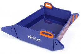 Miska /deska podróżna Chop2Bowl dark blue/orange L\'chic