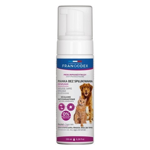 Francodex - pianka bez spłukiwania dla psa i kota z dimetykonem 150 ml