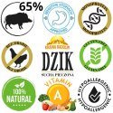 Kraina Radolin Dzik 10 kg średnie i większe rasy karma sucha 65% mięsa dla alergików z nadwrażliwością pokarmową