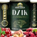 Kraina Radolin Dzik z żurawiną 400g 82% mięsa karma mokra dla alergików z nadwrażliwością pokarmową