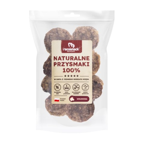 Recosnack BURGERY MINI (śr.ok.3 cm) WOŁOWINA Recosnack