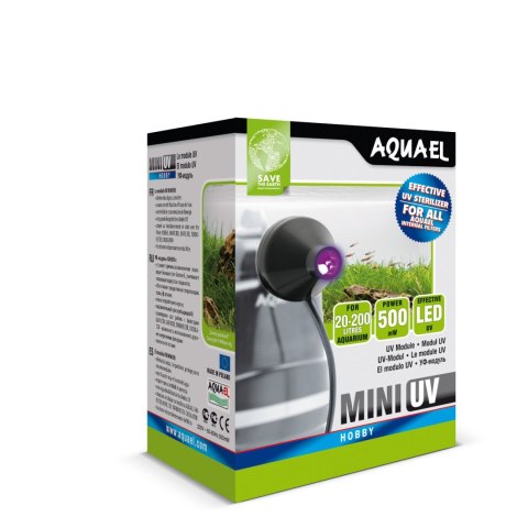Aquael Sterylizator MINI UV - Lampa UV-C Nakładka na filtr Aquael