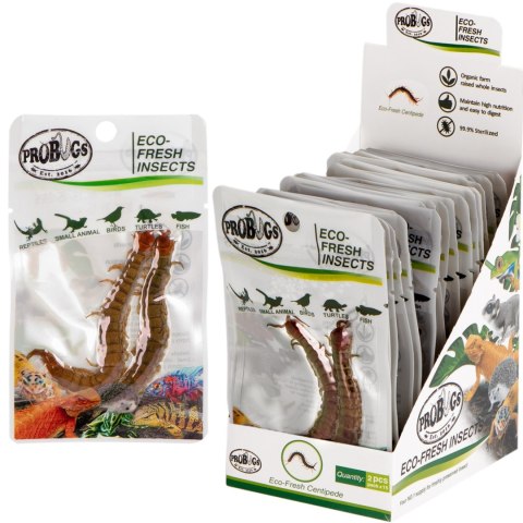 ProBugs Eco-Fresh Scolopendra Centipede 2pcs - świeże skolopendry ProBugs