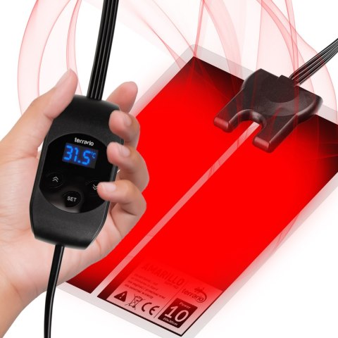 Terrario Amarillo 10W - mata grzewcza z termostatem LCD Terrario