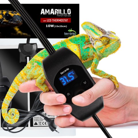 Terrario Amarillo 10W - mata grzewcza z termostatem LCD Terrario