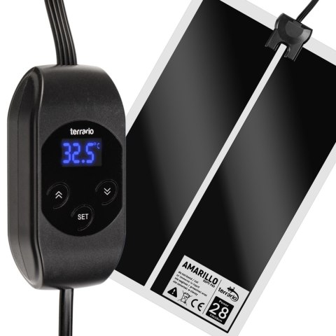 Terrario Amarillo 28W - mata grzewcza z termostatem LCD Terrario
