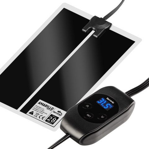 Terrario Amarillo 28W - mata grzewcza z termostatem LCD Terrario