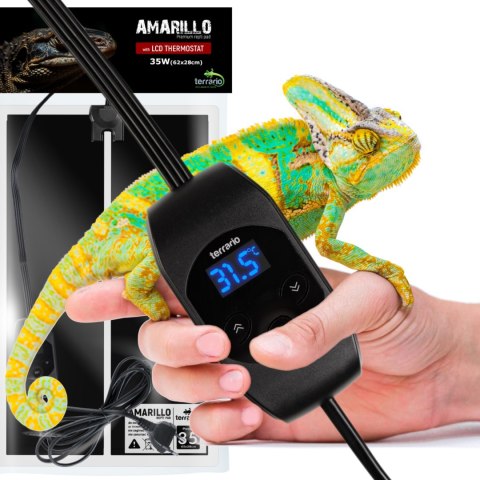 Terrario Amarillo 35W - mata grzewcza z termostatem LCD Terrario