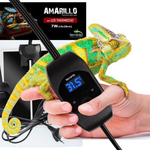 Terrario Amarillo 7W - mata grzewcza z termostatem LCD Terrario
