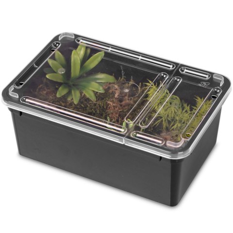 Terrario Reptiland Black 19x12x7,5cm - czarne terrarium faunarium Terrario