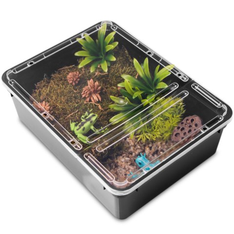 Terrario Reptiland Black 25x19x7,5cm - czarne terrarium faunarium Terrario
