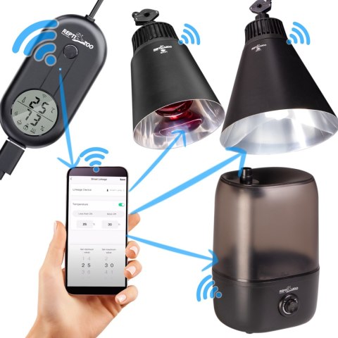 Repti-Zoo Smart Wi-Fi Deep Lamp L - lampa na żarówki grzewcze i UVB Wi-Fi Repti-Zoo