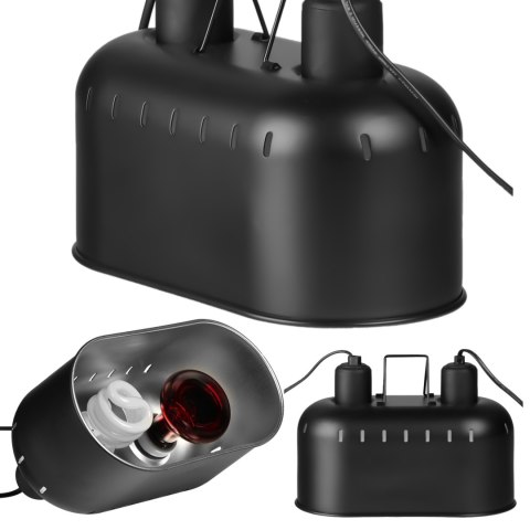 Resun Reptile Black Lamp DUO - lampa podwójna do terrarium Resun