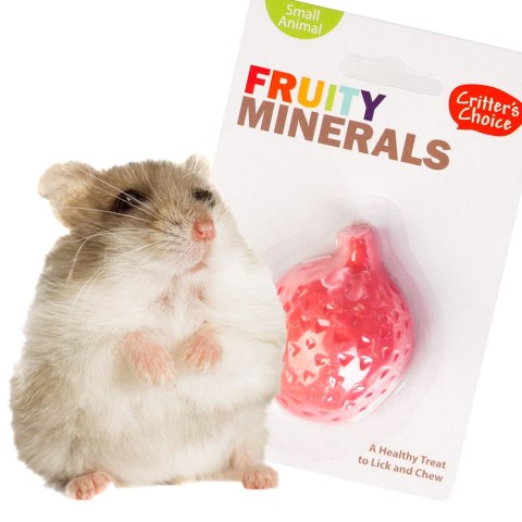 HappyPet Fruity Minerals 30g - kostka wapienna truskawkowa Happypet