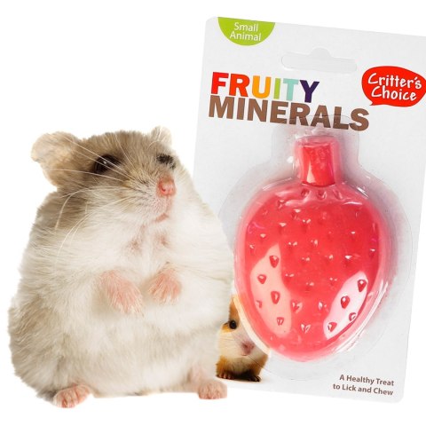 HappyPet Fruity Minerals 60g - kostka wapienna truskawkowa Happypet
