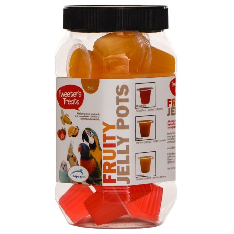 HappyPet Tweeter's Treats Fruity Jelly Pots 27 sztuk - mix smaków Happypet