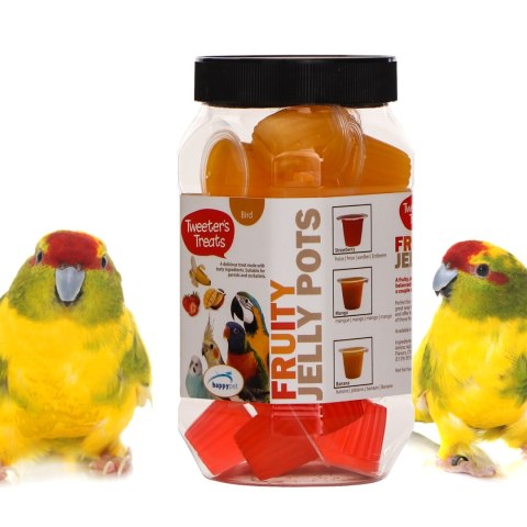 HappyPet Tweeter's Treats Fruity Jelly Pots 27 sztuk - mix smaków Happypet