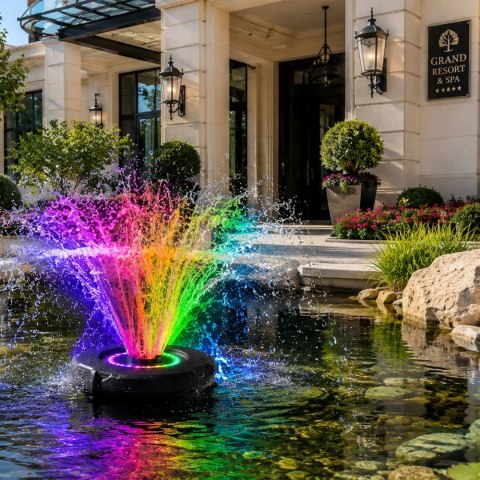 Kruger Meier PondSplash Elite LED 40000 - fontanna pływająca z oświetleniem Kruger Meier