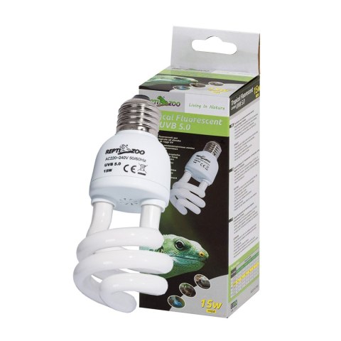 Repti-Zoo Tropical Lamp 5.0 UVB 15W - Żarówka e27 Repti-Zoo