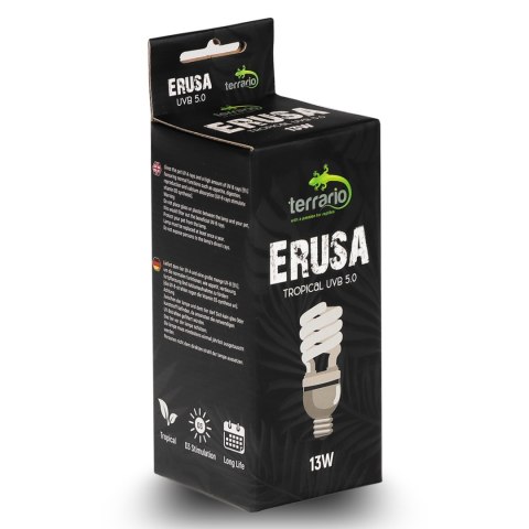 Terrario Erusa Tropical UVB 5.0 - żarówka spiralna 5.0 13W Terrario