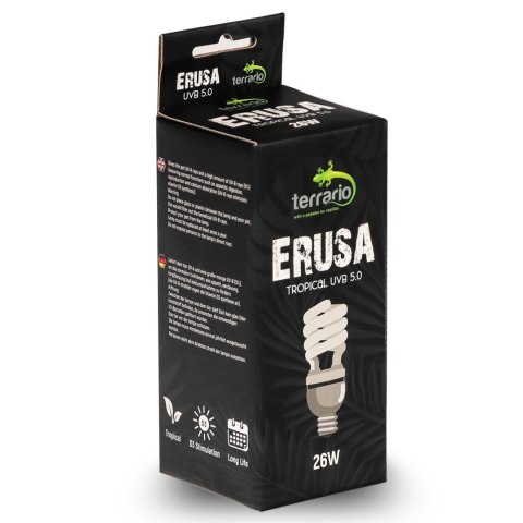 Terrario Erusa Tropical UVB 5.0 - żarówka spiralna 5.0 26W Terrario