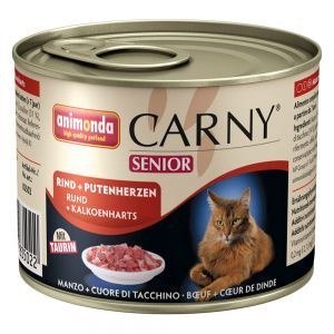 Animonda Cat Carny Senior Wołowina I Serca Indyka 200g Animonda