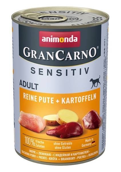 Animonda GranCarno Sensitiv Adult Dog Indyk I Ziemniaki 400g Animonda