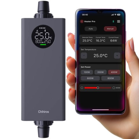Chihiros Heater Pro 10W - 1000W - zewnętrzna grzałka sterowana aplikacją 16/22 Chihiros