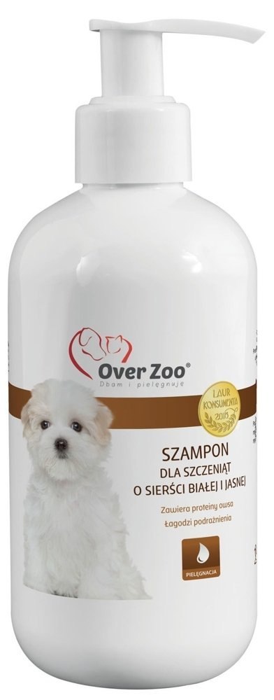 OVER ZOO Szampon Dla Szczeniąt O Jasnej/Białej Sierści 250ml Over Zoo
