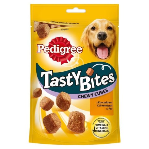 Pedigree Tasty Bites Chewy Cubes Przysmak Dla Psów Z Kurczakiem I Kaczką 130g Pedigree