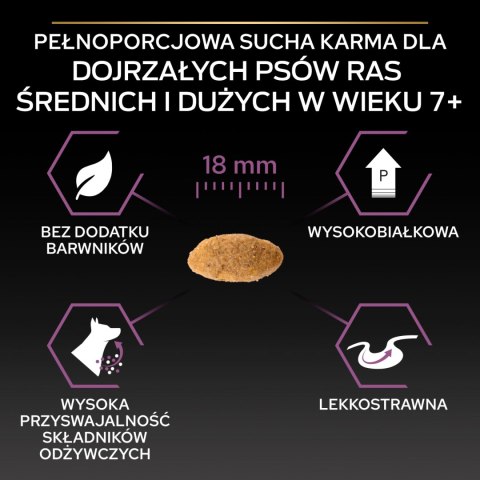 Purina Pro Plan Medium & Large 7+ Sensitive Optiderma Łosoś I Ryż 14kg Purina Pro Plan