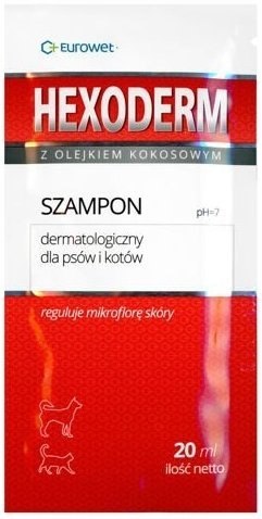 Eurowet Szampon Hexoderm Dla Psów I Kotów 2x20ml Eurowet