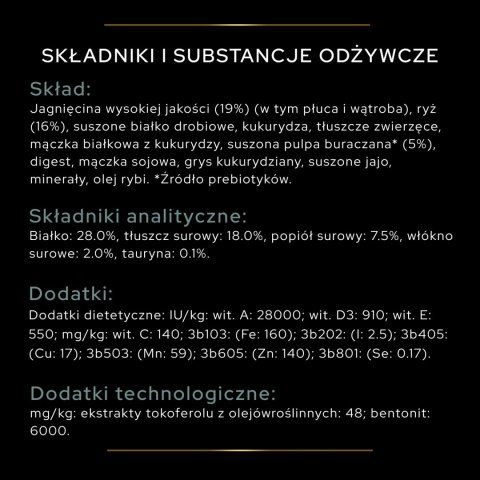 Purina Pro Plan Large Adult Athletic Optidigest Jagnięcina Z Ryżem 14kg Purina Pro Plan